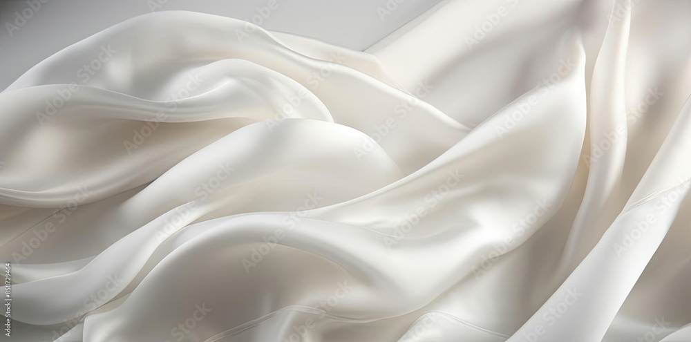 white silk background with a lot of folds white silk background with a lot of folds