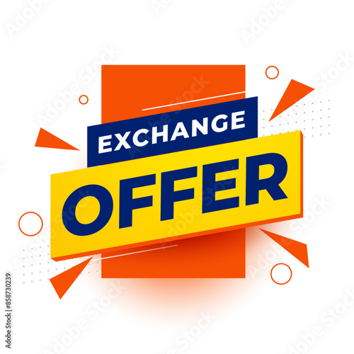 flash exchange offer background for business marketing