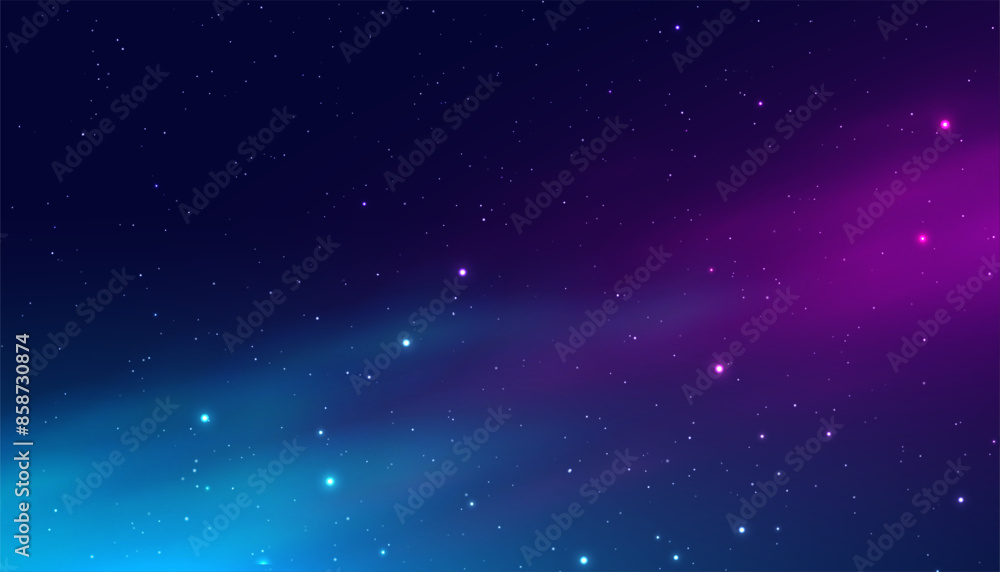 Fototapeta premium beautiful dark night space wallpaper with glowing star