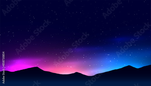 beautiful night sky banner discover the universe in new light