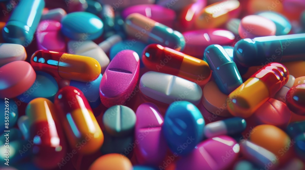 Pharmaceutical Pricing Complexity - Close-up of Colorful Prescription Medicine Capsules and Pills Pharmaceutical Pricing Complexity - Close-up of Colorful Prescription Medicine Capsules and Pills