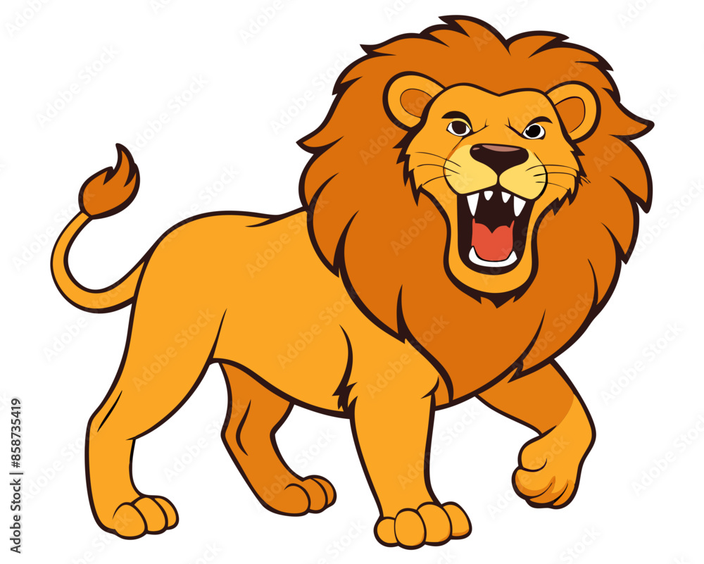 A dynamic illustration of courage and determination personified by a roaring lion. Generative AI.
A dynamic illustration of courage and determination personified by a roaring lion. Generative AI.