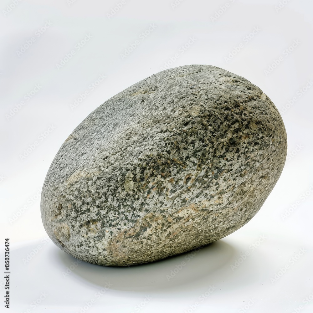 Closeup of a rock on a white background Closeup of a rock on a white background