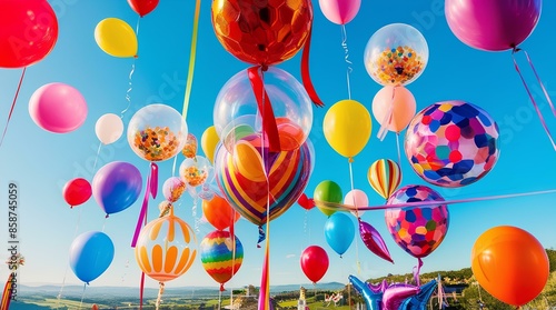 Wallpaper Mural Colorful balloons, Floating Festival of Colors Torontodigital.ca