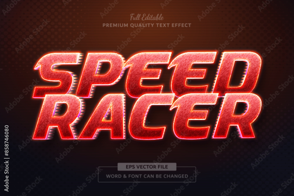 Speed Racer Editable Text Effect Font Style Speed Racer Editable Text Effect Font Style