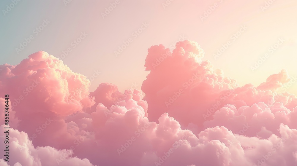 Gentle fluffy cloud over a pastel pink horizon, soft light and calm atmosphere, perfect for a peaceful visual Gentle fluffy cloud over a pastel pink horizon, soft light and calm atmosphere, perfect for a peaceful visual