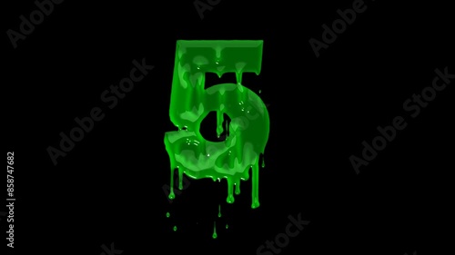 Green slime font. Halloween toxic waste letters, blot scary horror greens goo alphabet text sign and blots splash liquid slimes spooky letters, goo vector isolated symbols set