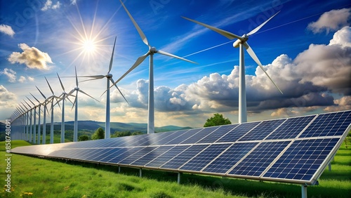 solar pannels and windmills and energy storage systems
