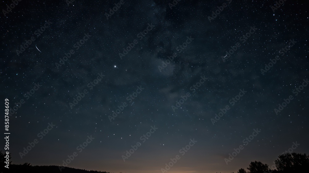 night sky with moon and stars night sky with moon and stars