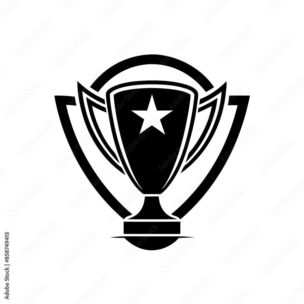 trophy vector silhouette illustration and svg file trophy vector silhouette illustration and svg file
