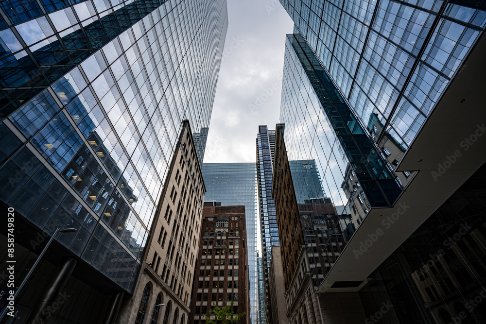Business skyscrapers in the Financial District, Toronto Downtown. Business skyscrapers in the Financial District, Toronto Downtown.