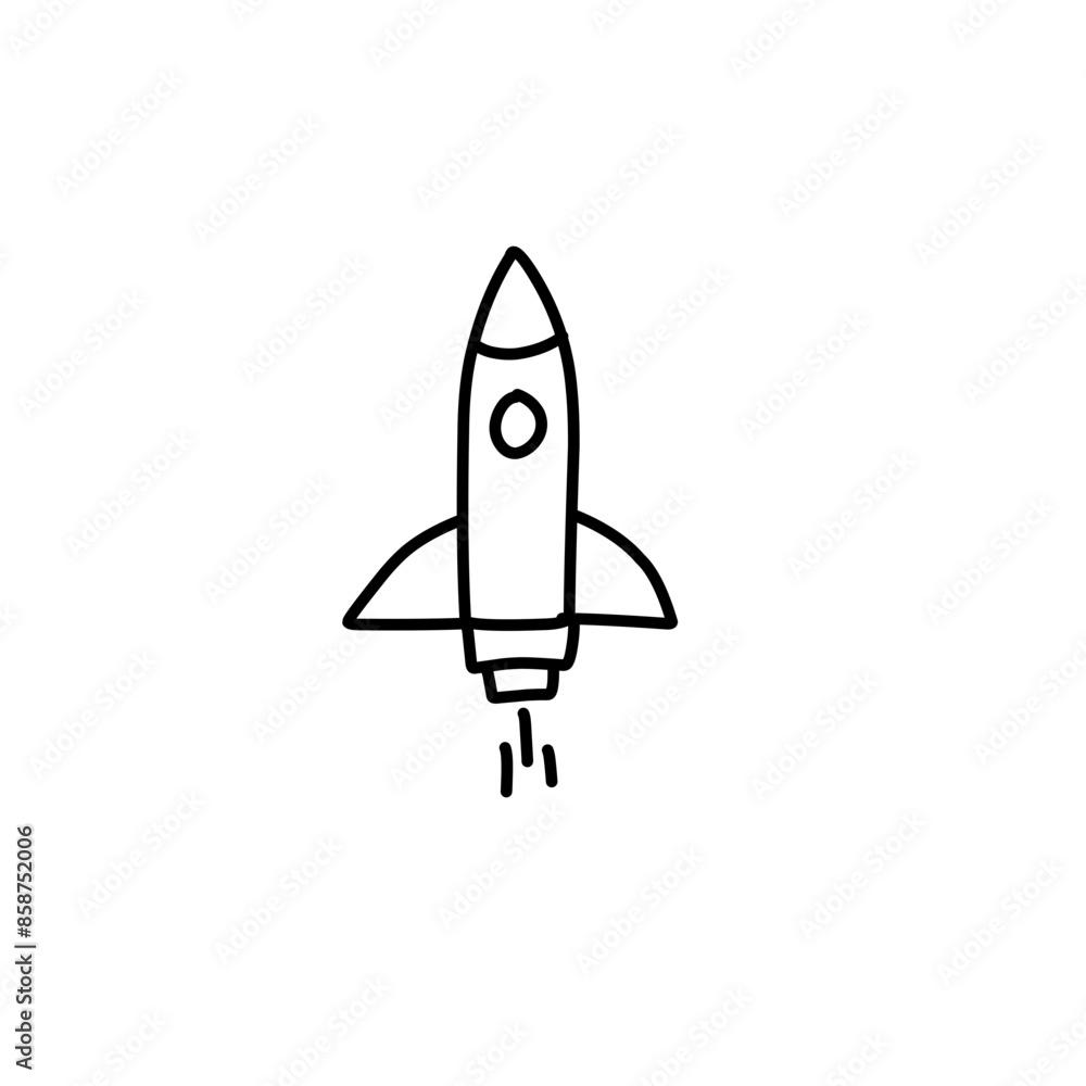 rocket outline icon rocket outline icon