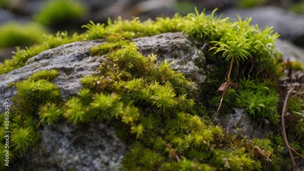 moss on the stone moss on the stone