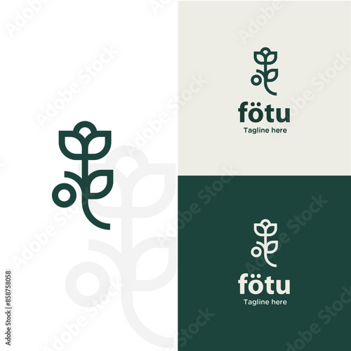 Modern Minimalist Flower logo design
 simple flower shaped logo design
- editable color
- editable vector
- 1000 x 1000 px  