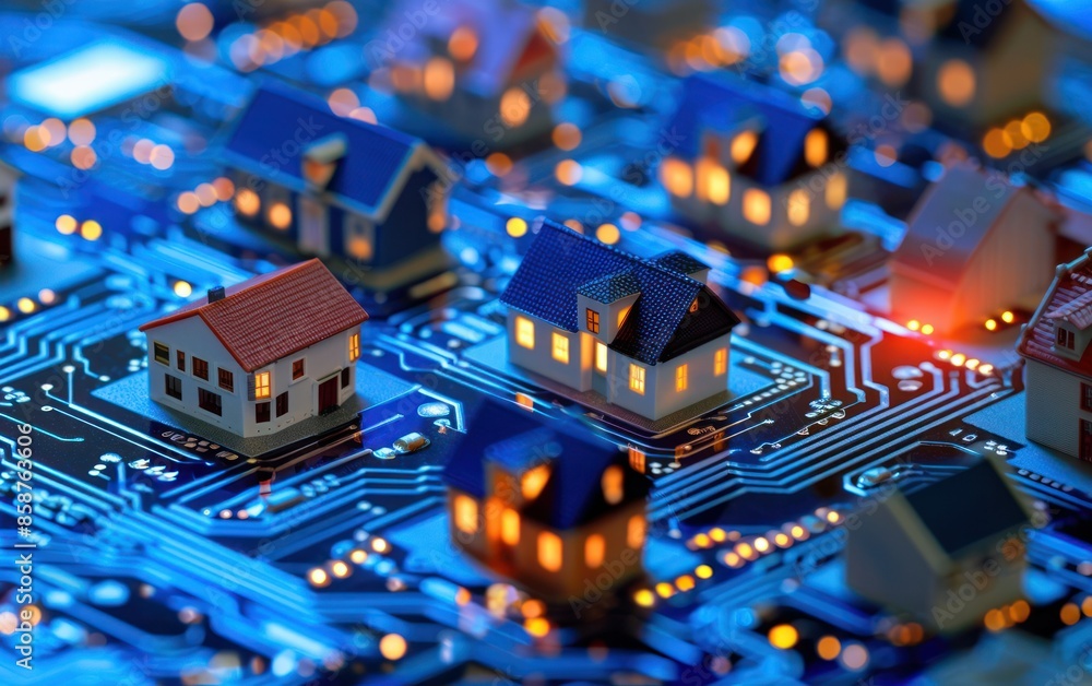 Obraz premium Smart City Technology Concept