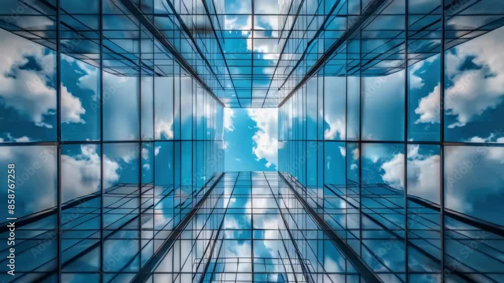 Glass Building Sky View Glass Building Sky View