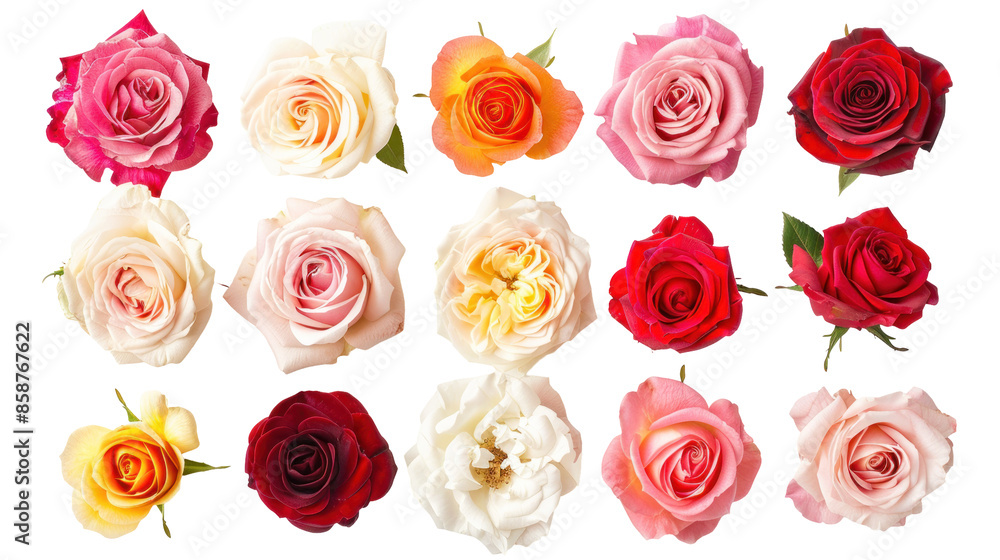 A Dozen Roses in Different Shades A Dozen Roses in Different Shades