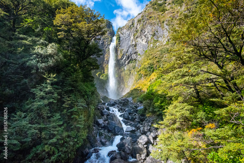 Devils Punchbowl Waterfall - New Zealand