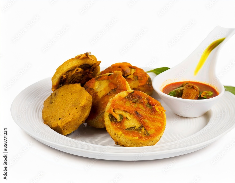 Fried Idli and chutney Fried Idli and chutney