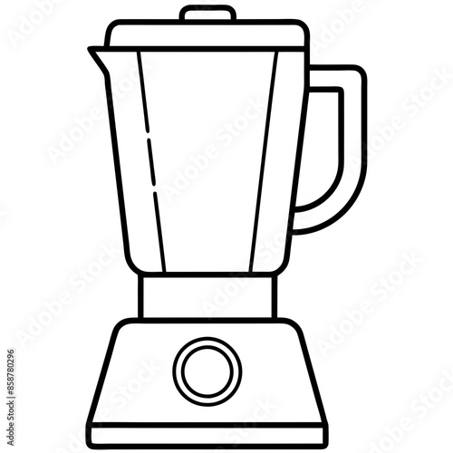 Electric blender vector illustration