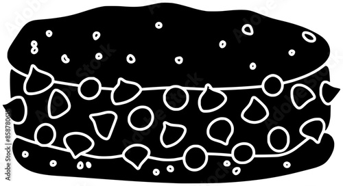 cake illustration food silhouette sweet logo dessert icon cream outline waffle ice chocolate cookie sugar strawberry pastry bakery biscuit shape sandwich menu bake for vector graphic background