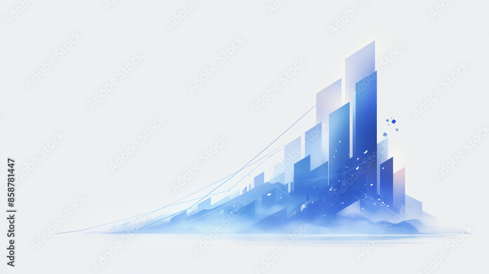 Fototapeta premium グラフのイラスト