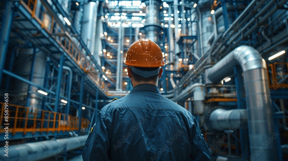 Industrial Worker in a Factory. Industrial Worker in a Factory.