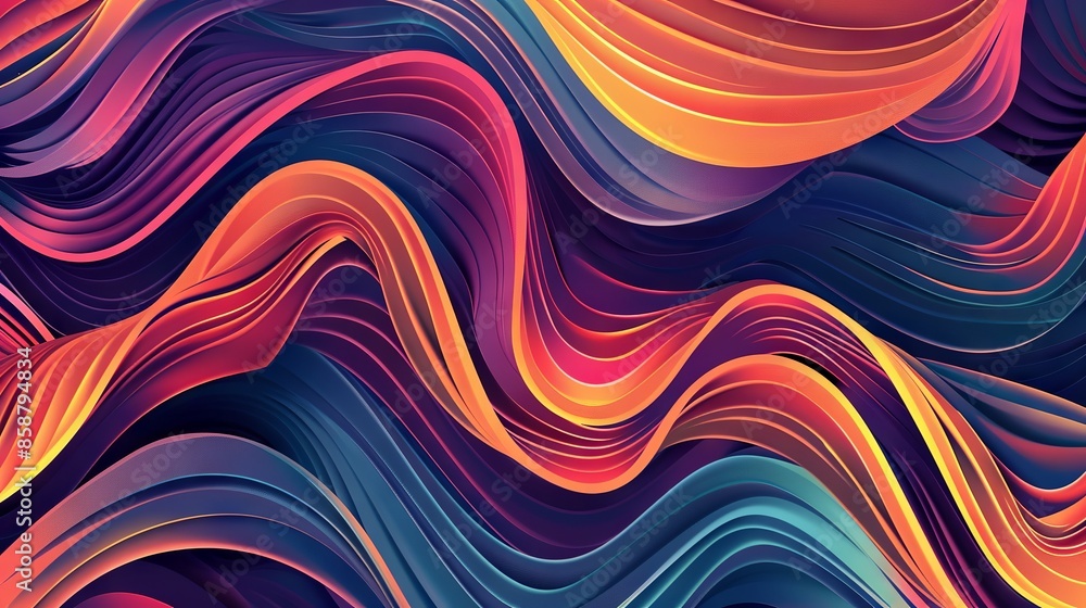 Fototapeta premium Dynamic abstract background with modern pattern for design – vector illustration