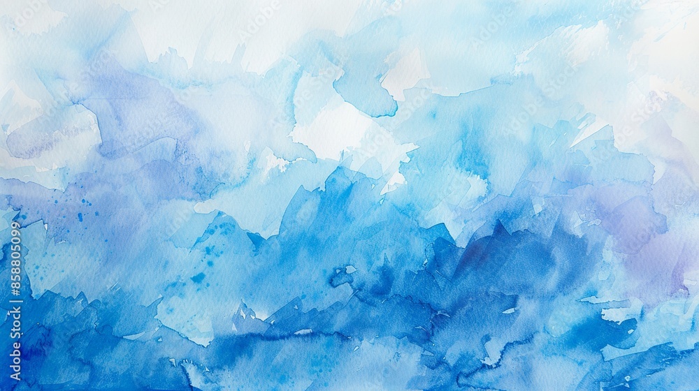 Abstract light blue watercolor background with soft brush strokes and subtle gradients
Abstract light blue watercolor background with soft brush strokes and subtle gradients