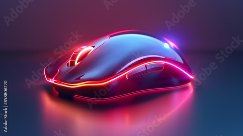 Modern stylish gaming computer mouse © Akash Tholiya