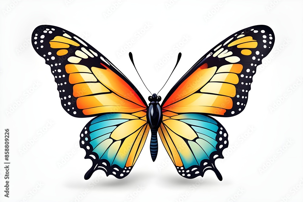 butterfly isolated on white butterfly isolated on white