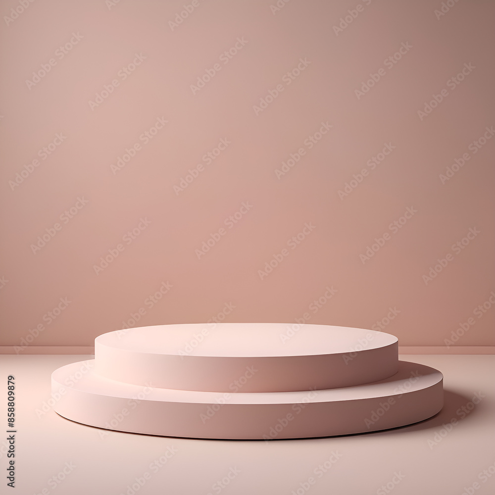 Modern Geometric Display 3D Vector Scene with Cylindrical Pedestal for Product Modern Geometric Display 3D Vector Scene with Cylindrical Pedestal for Product