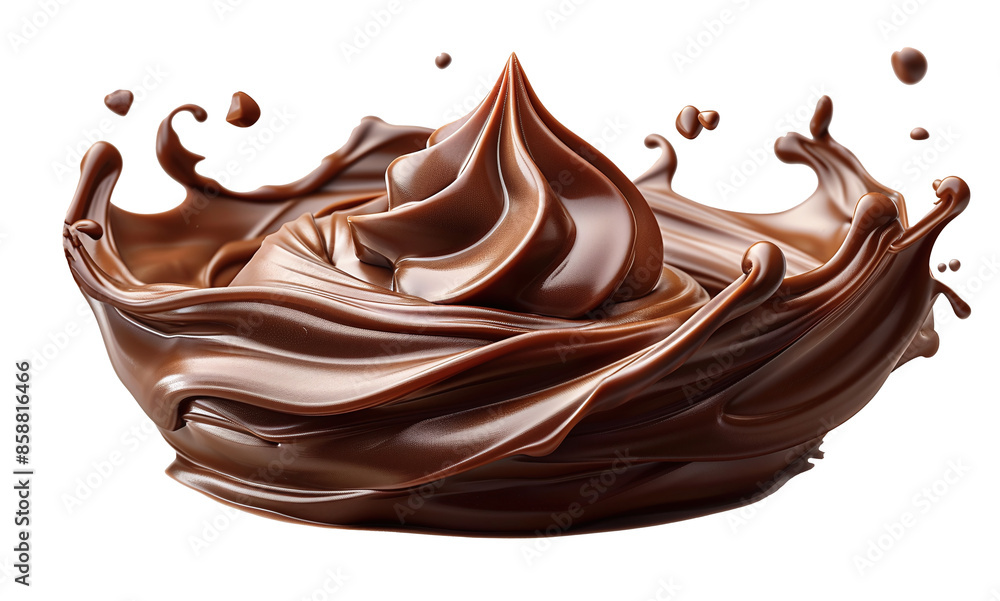 Chocolate cream on transparent background. PNG Chocolate cream on transparent background. PNG