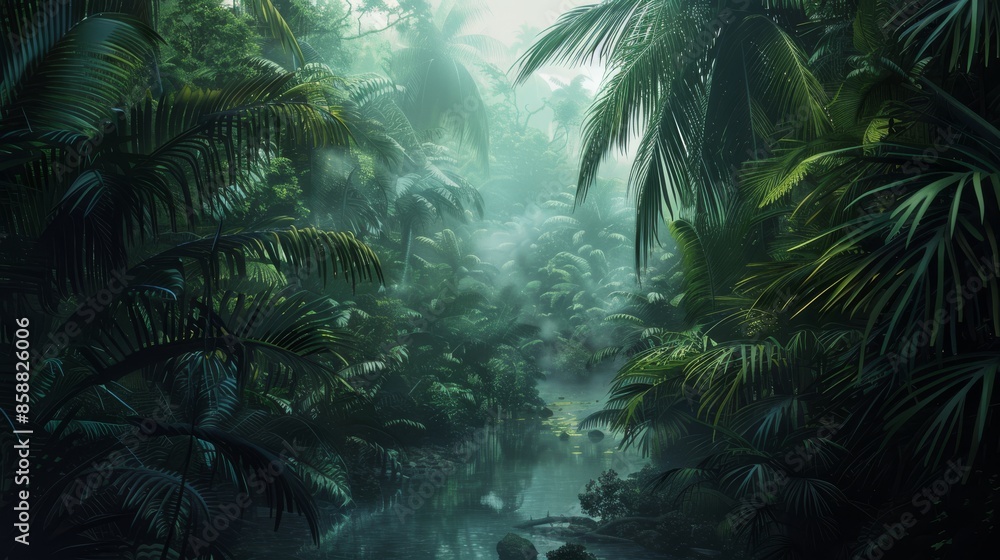 Ethereal Rainforest Stream: Hyper Realism Ethereal Rainforest Stream: Hyper Realism