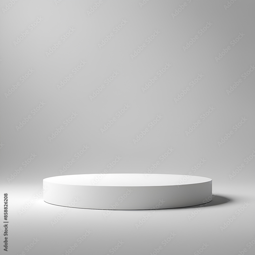 Modern Geometric Display 3D Vector Scene with Cylindrical Pedestal for Product Modern Geometric Display 3D Vector Scene with Cylindrical Pedestal for Product