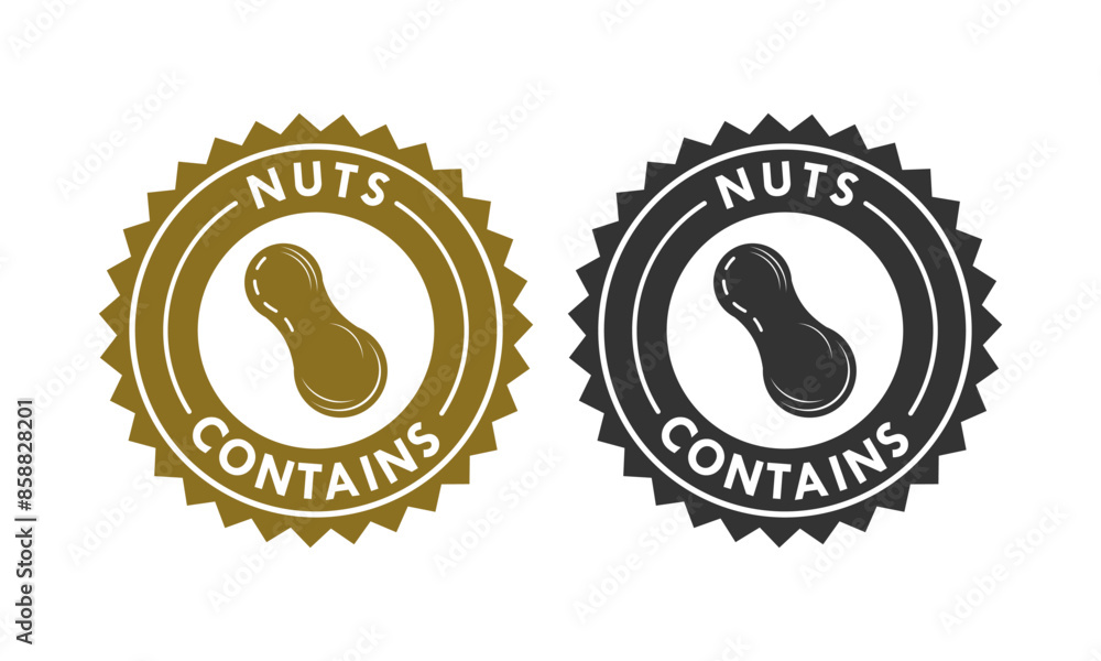 Contains nute logo template illustration. suitable for product label Contains nute logo template illustration. suitable for product label