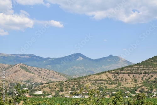 Mountain landscape. View of the valley and mountains in Crimea © dzmitry_2014