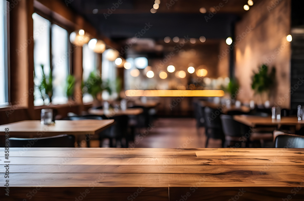 photo wooden table and blurred background of indoor restaurant High quality photo
photo wooden table and blurred background of indoor restaurant High quality photo