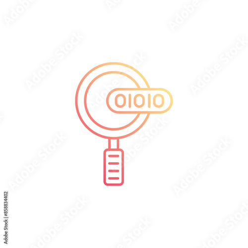 behavioral biometrics icon design with white background stock illustration