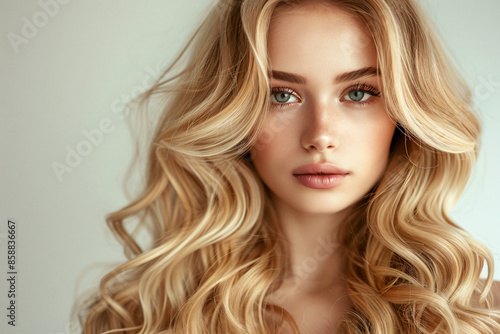 Wallpaper Mural a woman with long blonde hair and blue eyes Torontodigital.ca