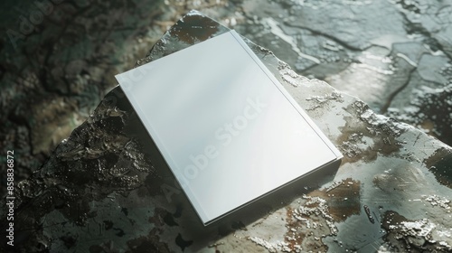 A white screen notebook photo