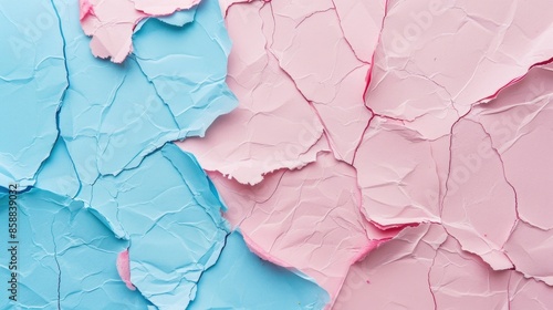 Wallpaper Mural Pastel pink and blue paper as texture fashion background in flat lay Torontodigital.ca