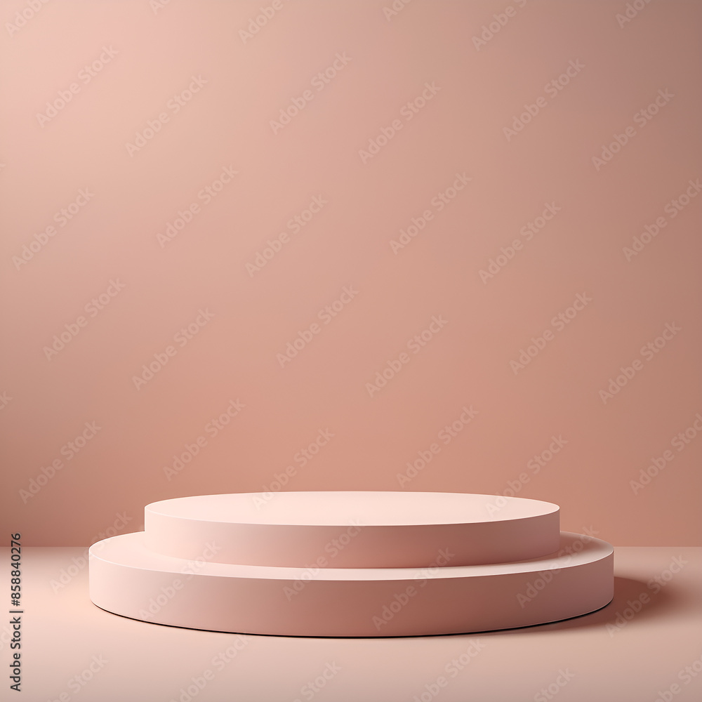 Modern Geometric Display 3D Vector Scene with Cylindrical Pedestal for Product Modern Geometric Display 3D Vector Scene with Cylindrical Pedestal for Product