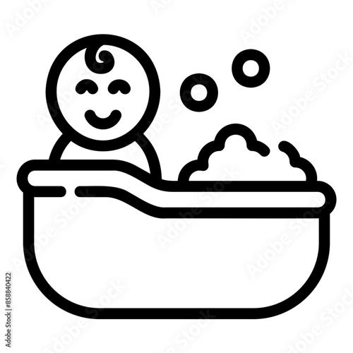 bath outline icon