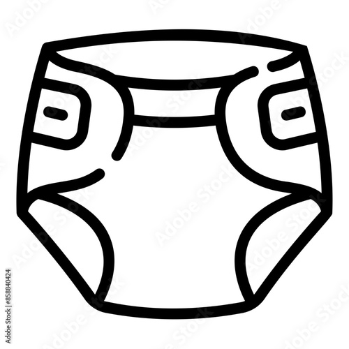 diaper outline icon