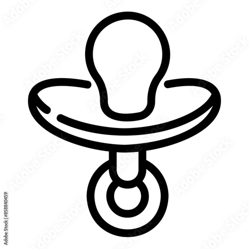 pacifier outline icon