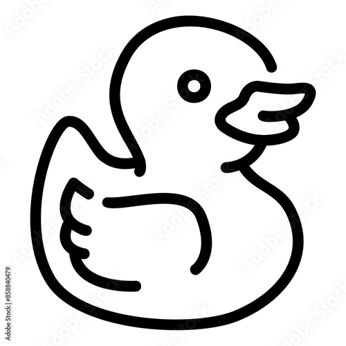 rubber duck outline icon
