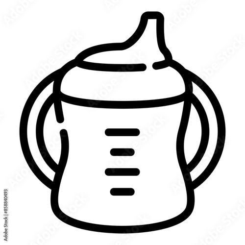 sippy cup outline icon