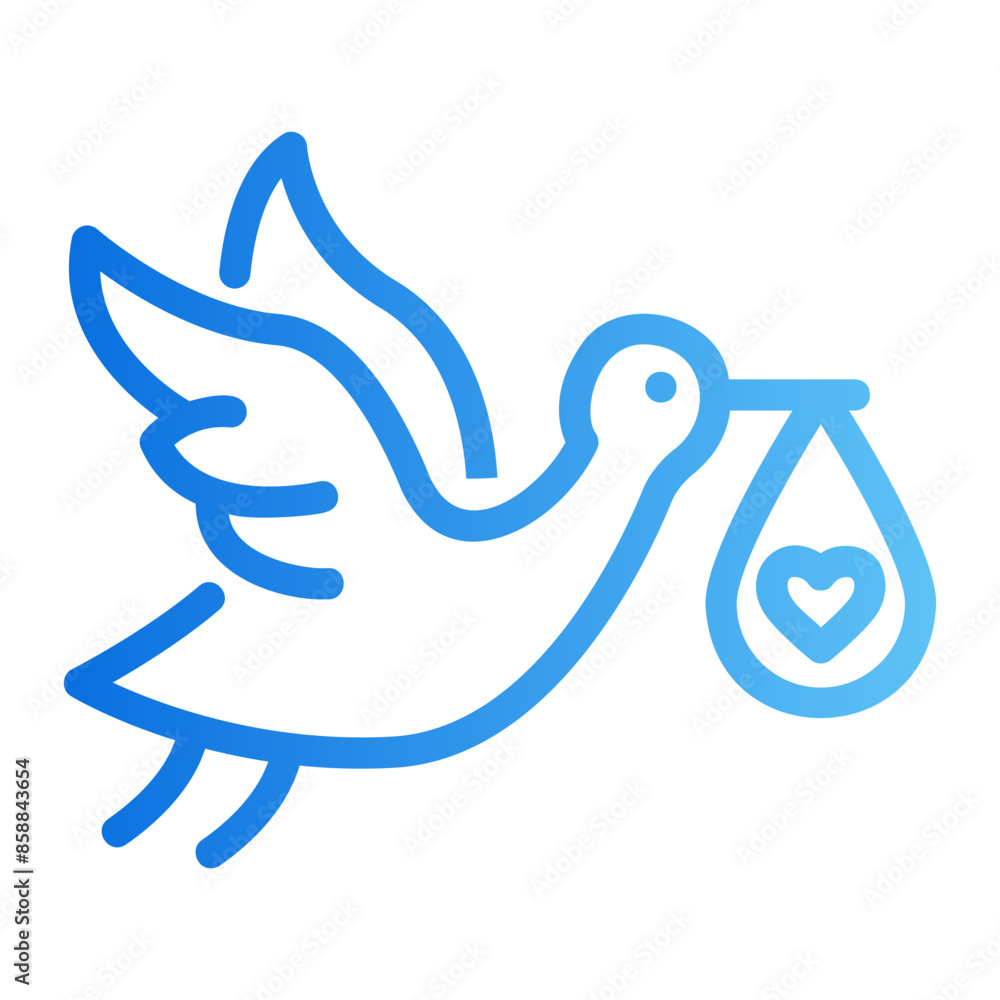 stork gradient icon stork gradient icon