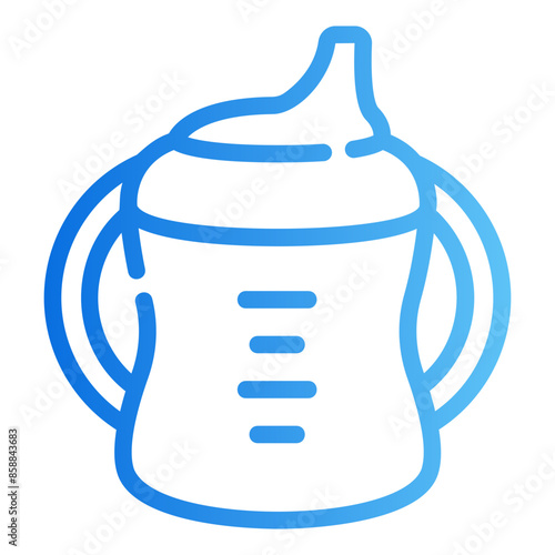 sippy cup gradient icon